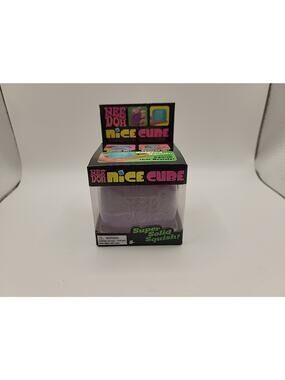 NeeDoh Nice Cube Nee Doh Squishy Ice Cube New Purple Sealed Super Solid Squish